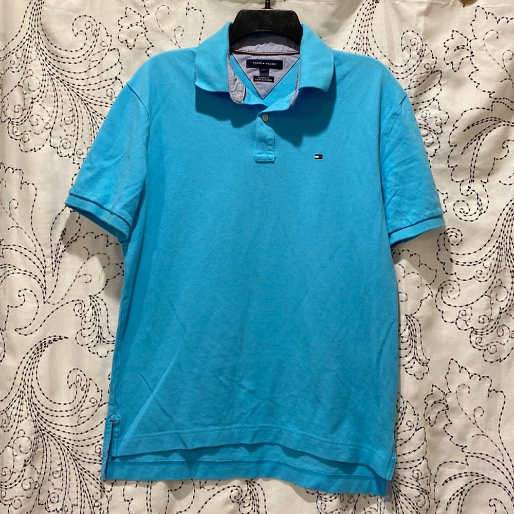 Tommy Hilfiger Men’s Blue Polo Size Medium